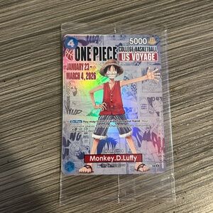 2026 OnePiece TCG Monkey.D.Luffy P-055 College Basketball US Voyage Promo SEALED